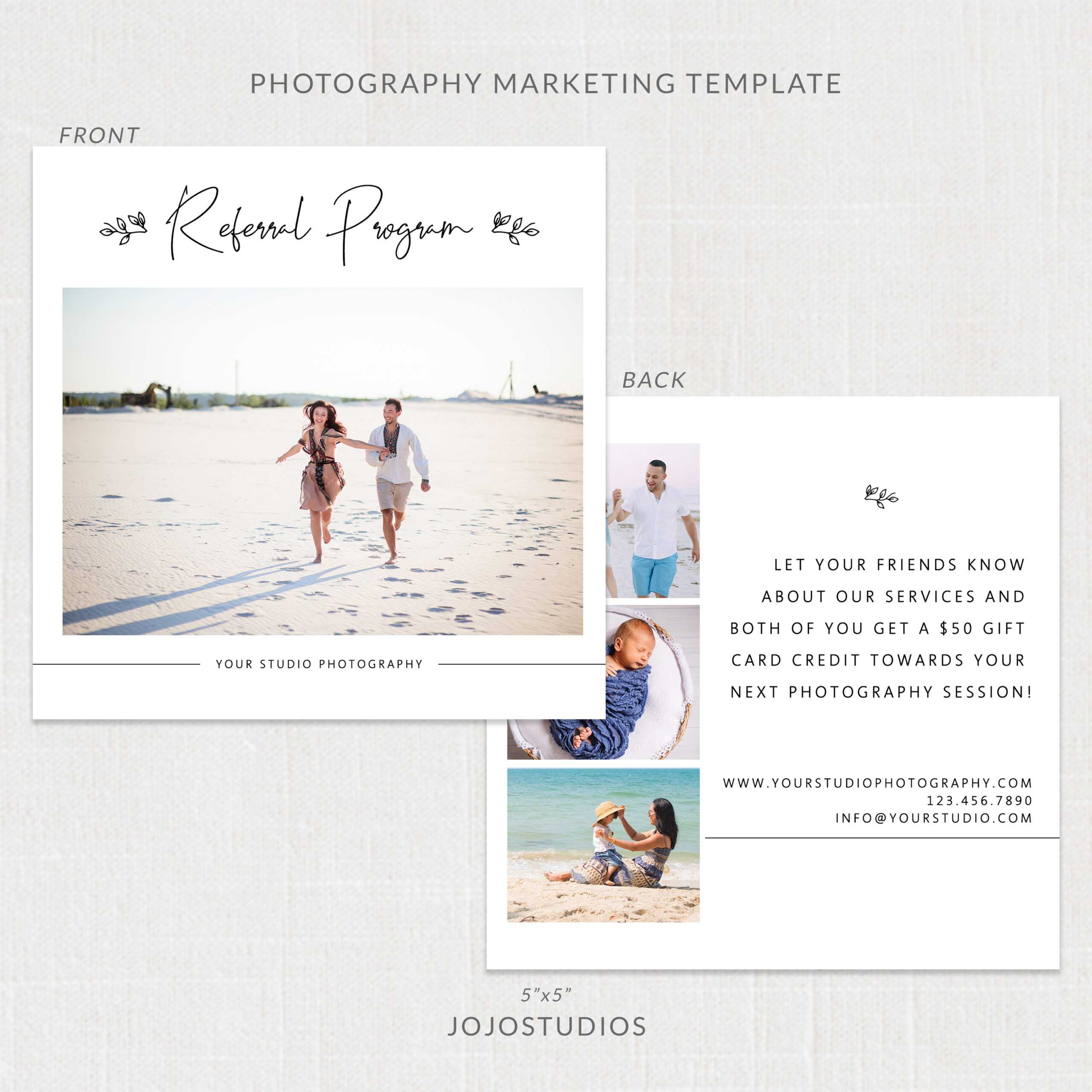 Photography Referral Card Template – M265 Inside Photography Referral Card Templates