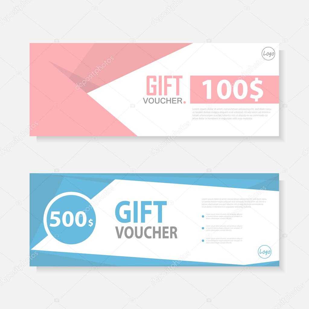 Pink Blue Gift Voucher Template Pattern,cute Gift Voucher Intended For Pink Gift Certificate Template