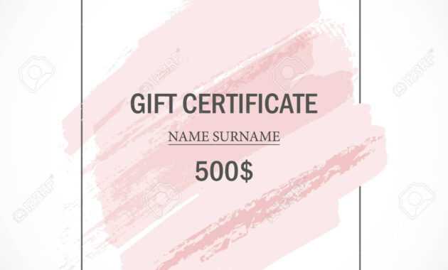 Pink Gift Certificate Template. inside Pink Gift Certificate Template