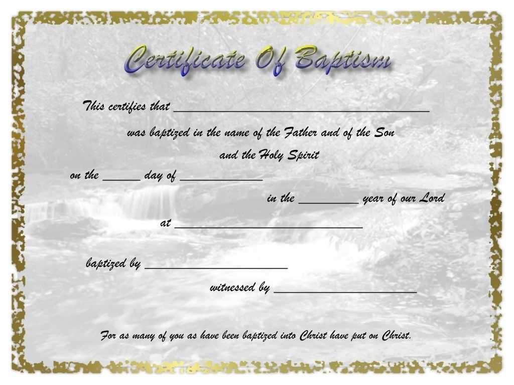 Pinselena Bing Perry On Certificates | Pinterest In Baptism Certificate Template Download