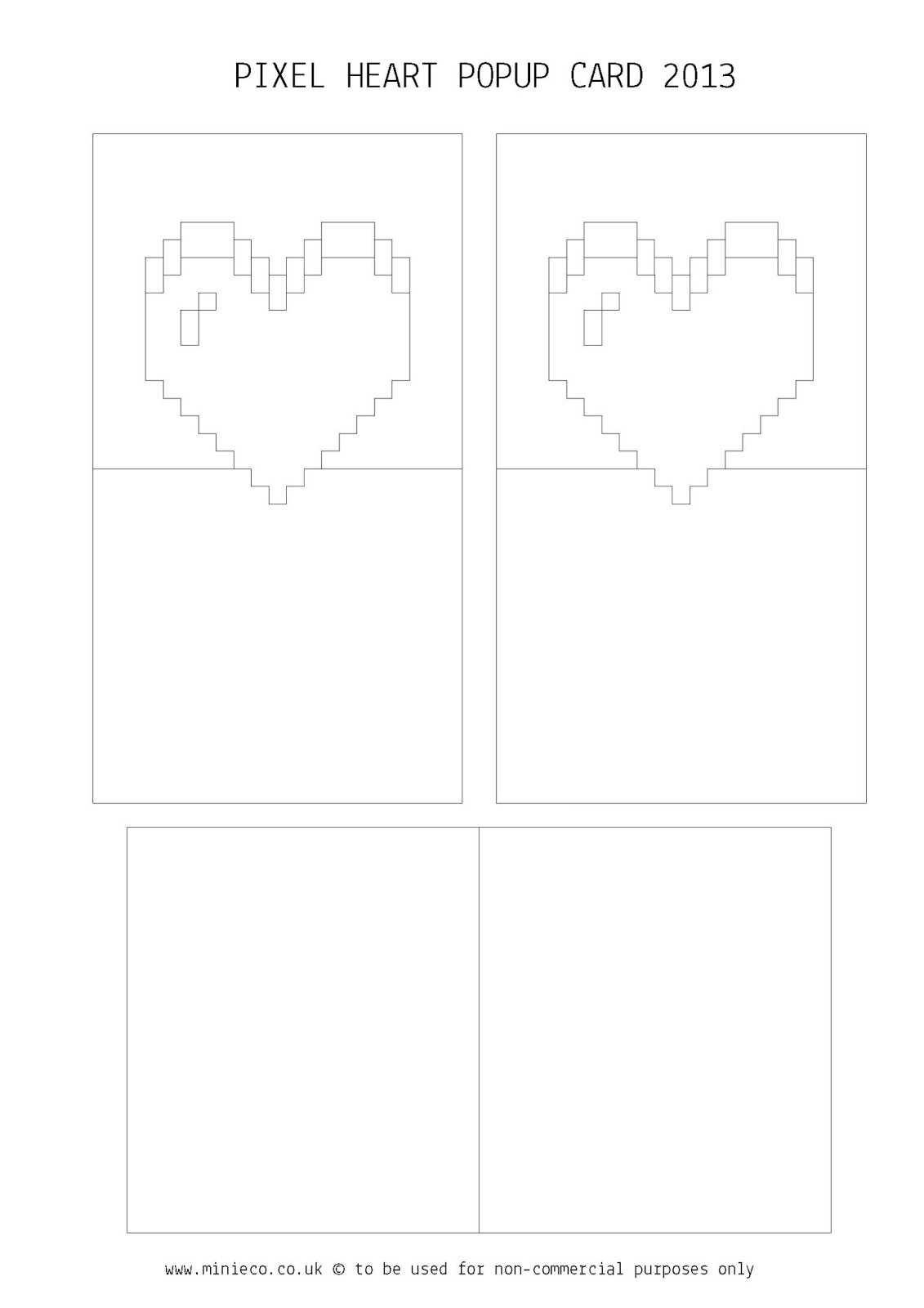 Pixel Heart Pop Up Card Template ] - Day Pixel Heart Pop Up Intended For Pixel Heart Pop Up Card Template