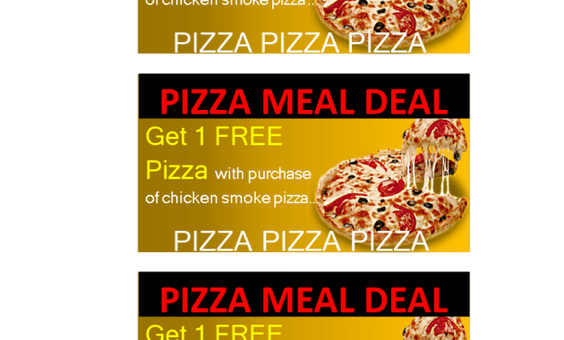 Pizza Or Meal Delivery Coupon | Templates At intended for Pizza Gift Certificate Template