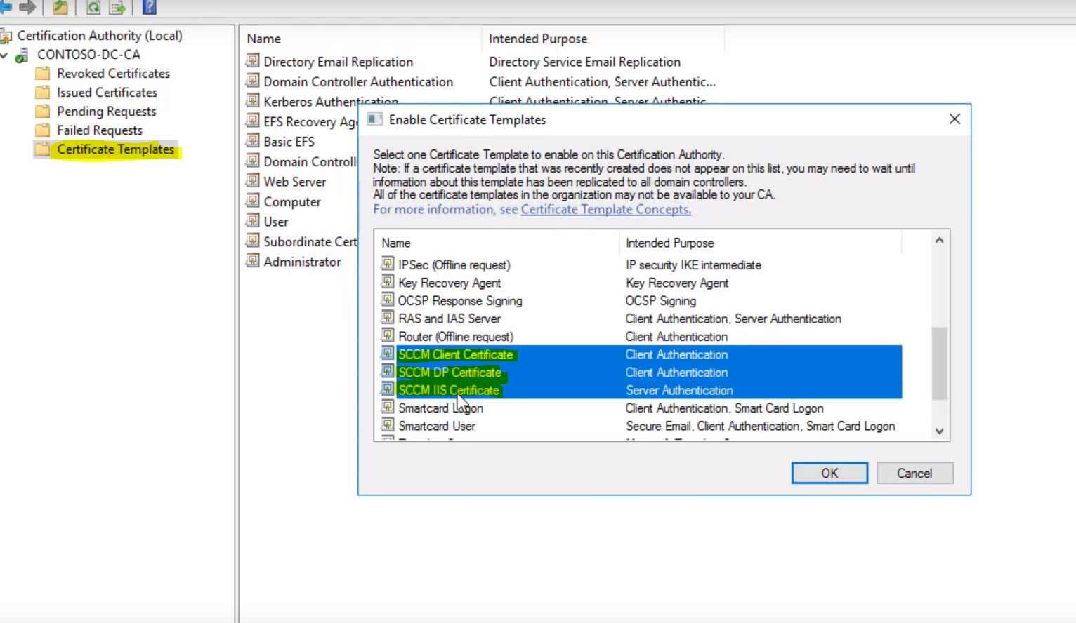 Pki Certificate Requirement For Sccm – Hashmat It Nerd With Regard To Workstation Authentication Certificate Template