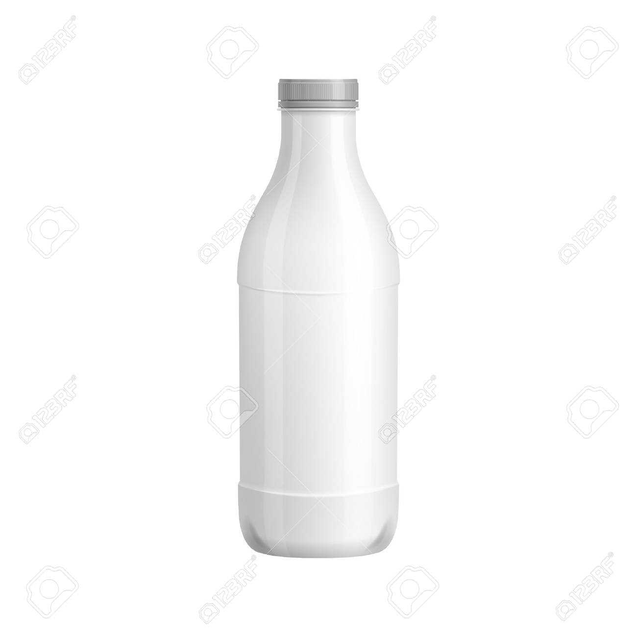 Plastic Bottle Template. For Milk Or Yogurt Product. Blank Packaging.. Inside Blank Packaging Templates