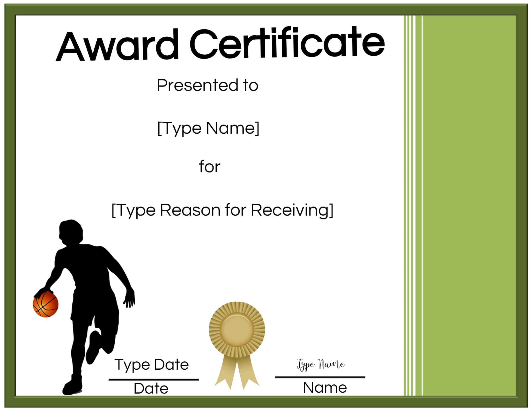 Player Of The Game Certificates – Zohre.horizonconsulting.co Regarding Free Softball Certificate Templates