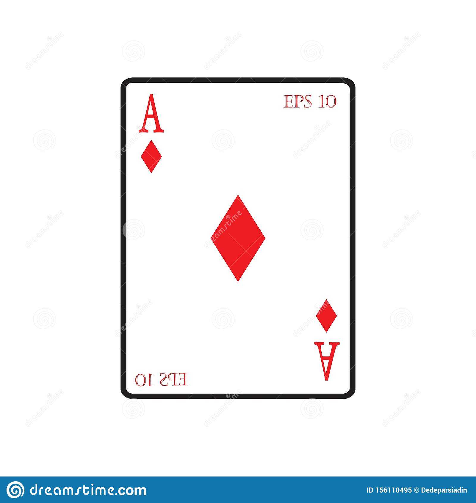 Playing Card Vector Icon Illustration Design Stock Vector Inside Playing Card Design Template