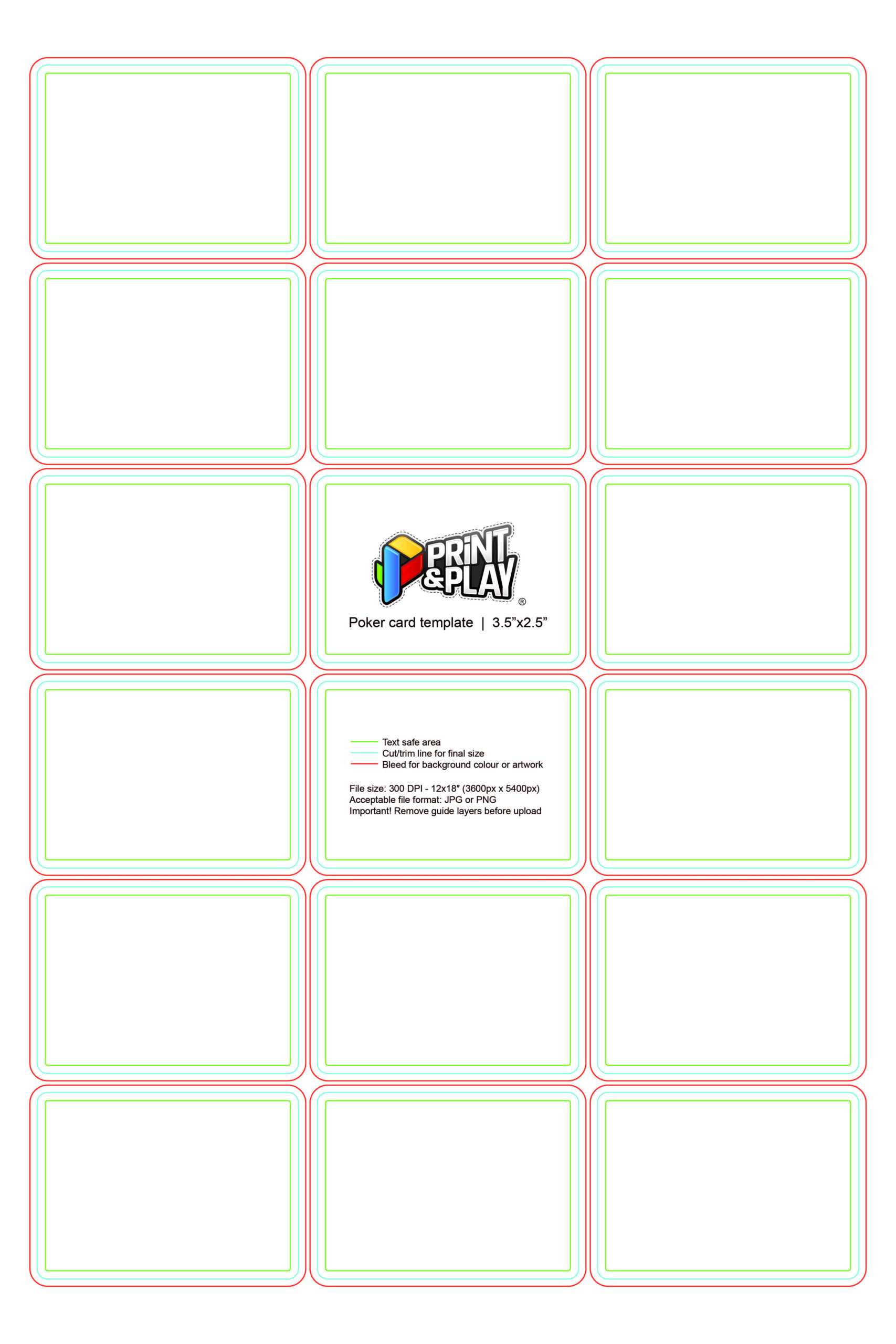 Playing Cards : Formatting & Templates – Print & Play Throughout Top Trump Card Template