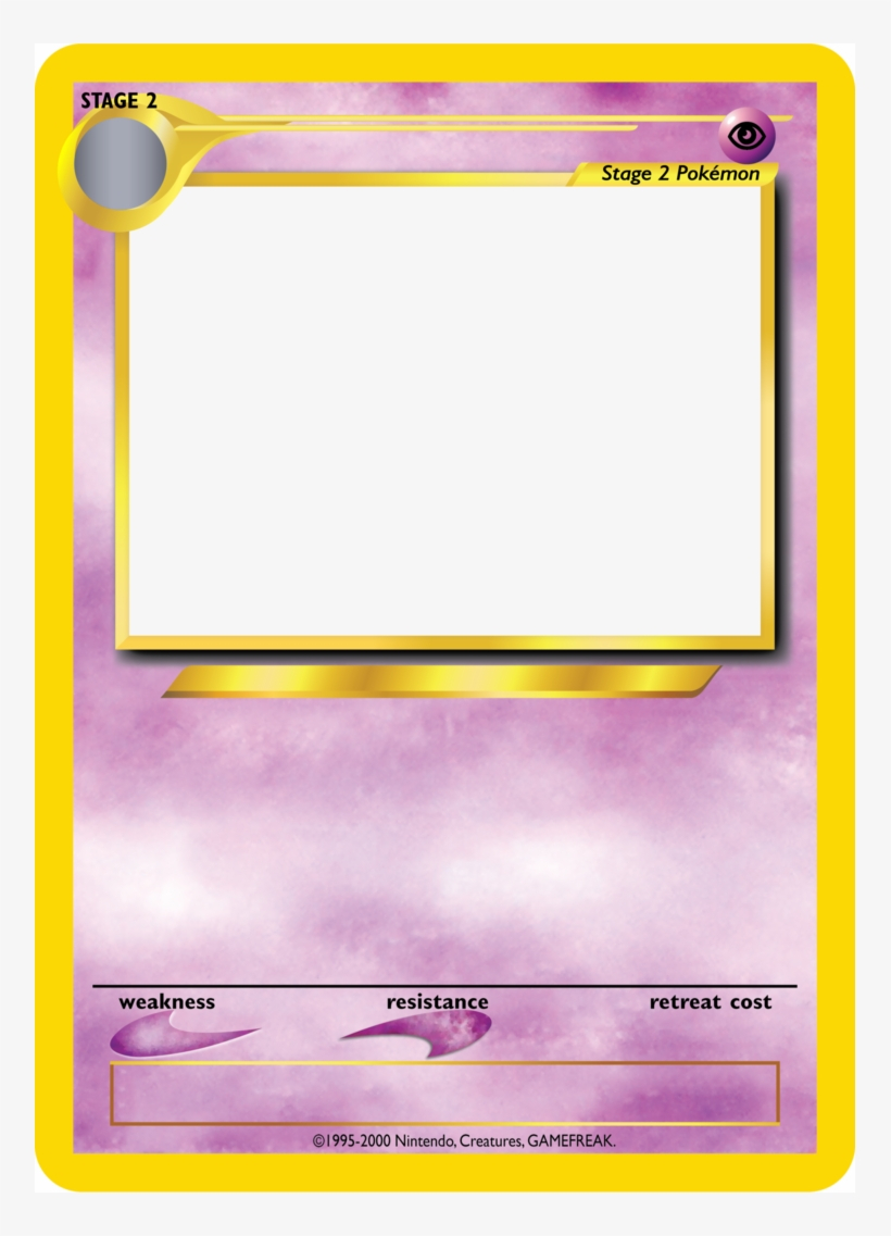 Pokemon Card Template Png – Blank Top Trumps Template With Blank Magic Card Template