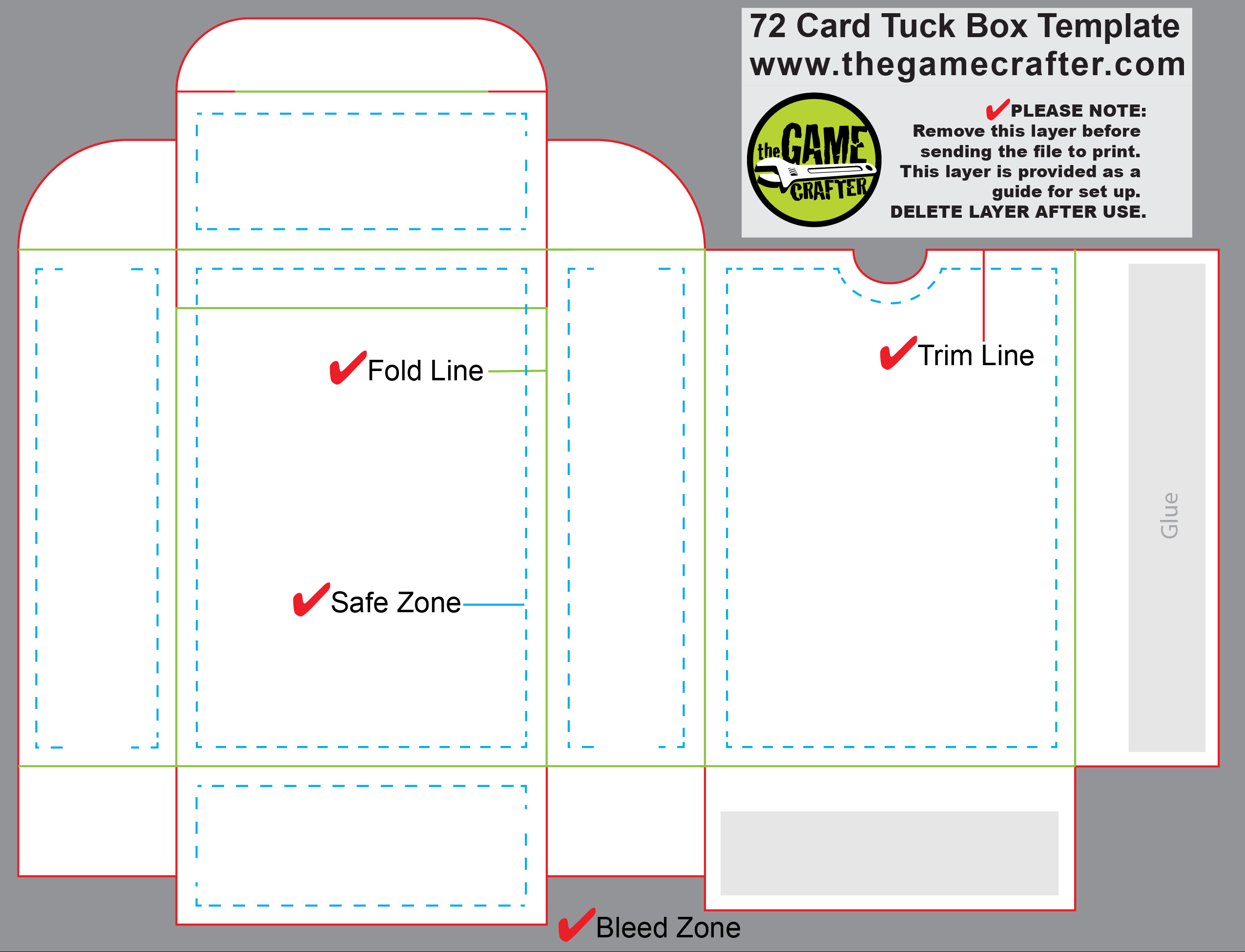 Poker Tuck Box (72 Cards) Regarding Top Trump Card Template