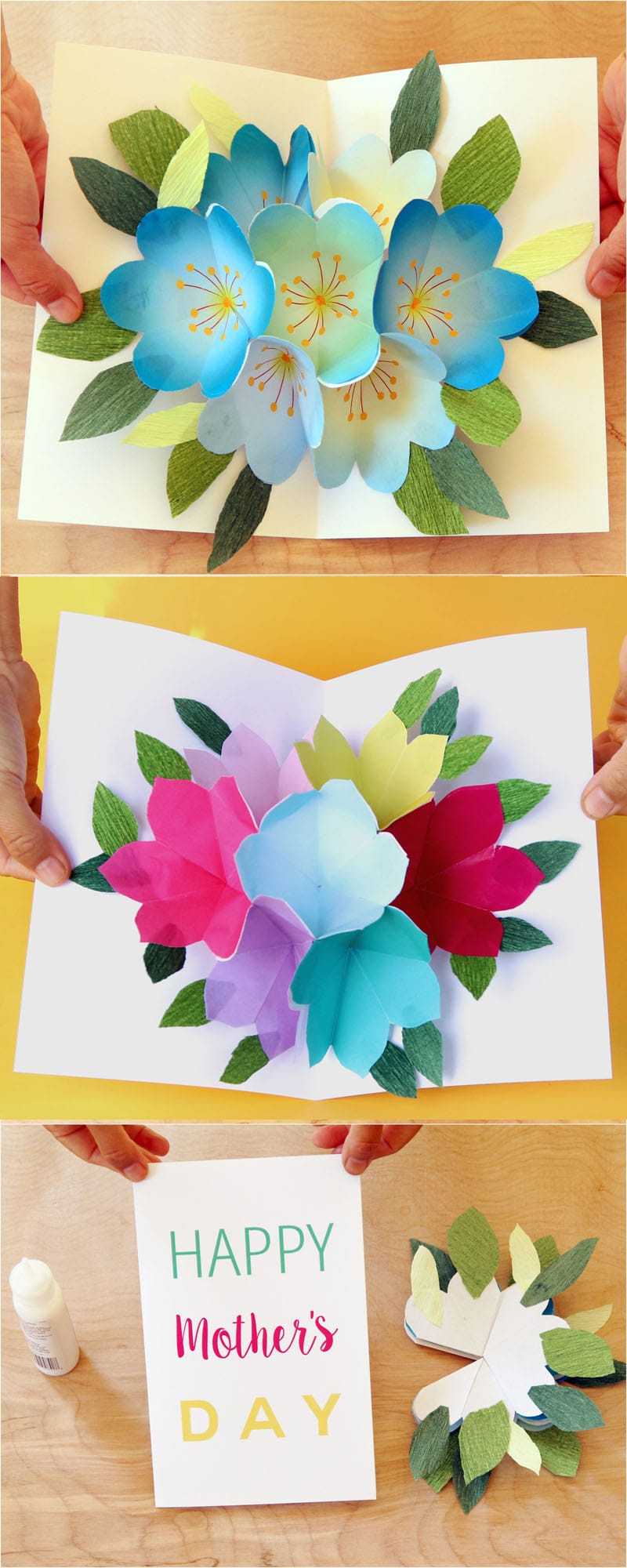 Pop Up Flowers Diy Printable Mother's Day Card – A Piece Of Within Diy Pop Up Cards Templates