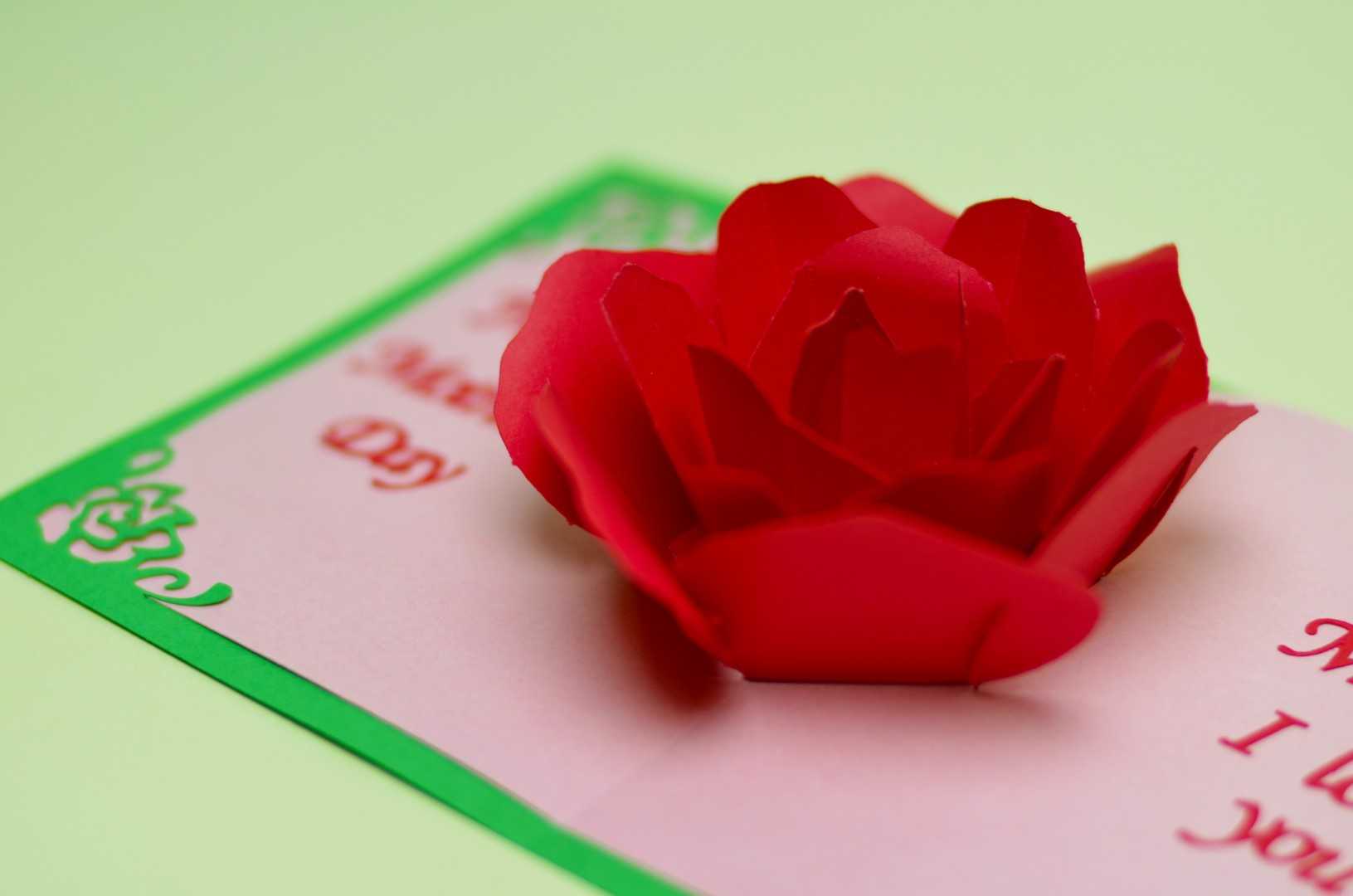 Pop Up Paper Flower – Zohre.horizonconsulting.co For 3D Heart Pop Up Card Template Pdf