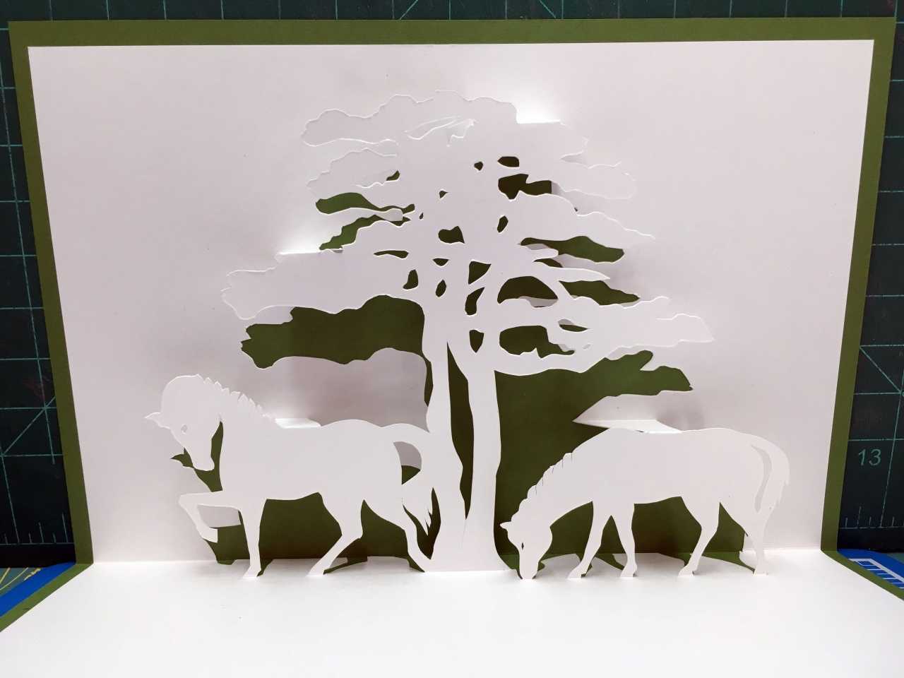 Pop Up Paper Sculptures Tutorial — Lorenzo Sculptures With Pop Up Tree Card Template