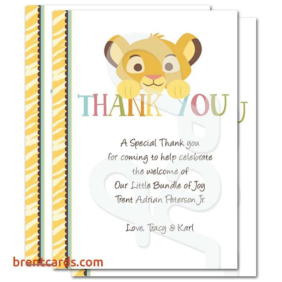 Popular Baby Shower Thank You Note Card Verse Idea Party Within Template For Baby Shower Thank You Cards