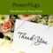 Powerpoint Template: Bouquet Of Flowers With A Thank You Throughout Powerpoint Thank You Card Template