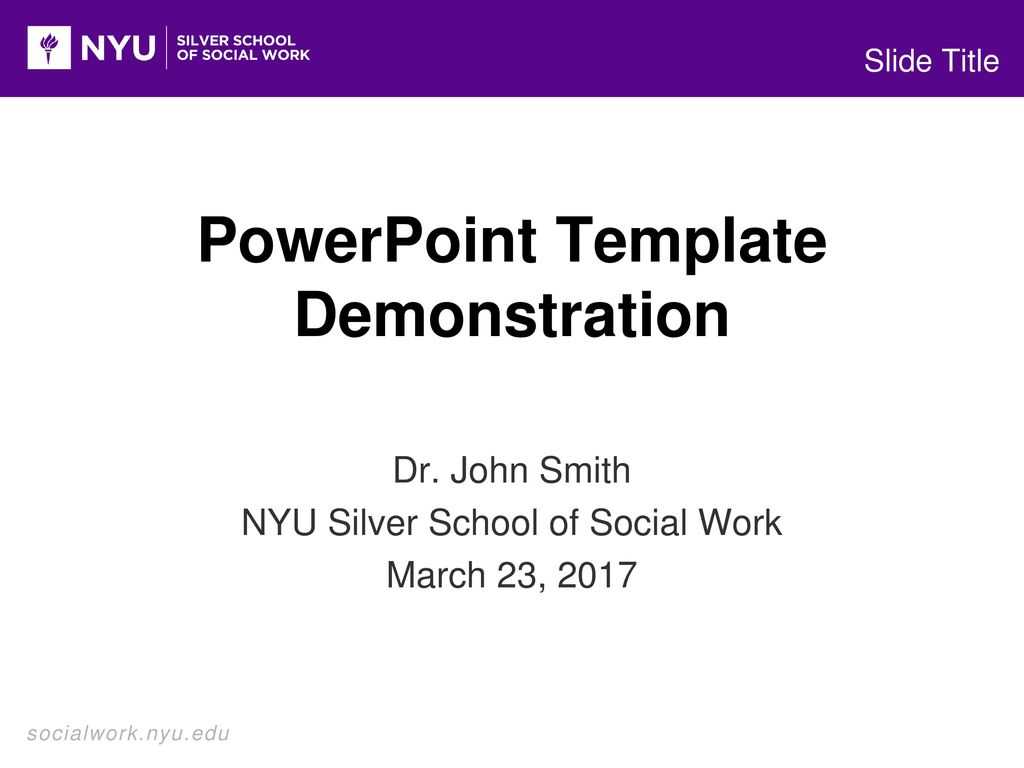 Powerpoint Template Demonstration – Ppt Download In Nyu Powerpoint Template