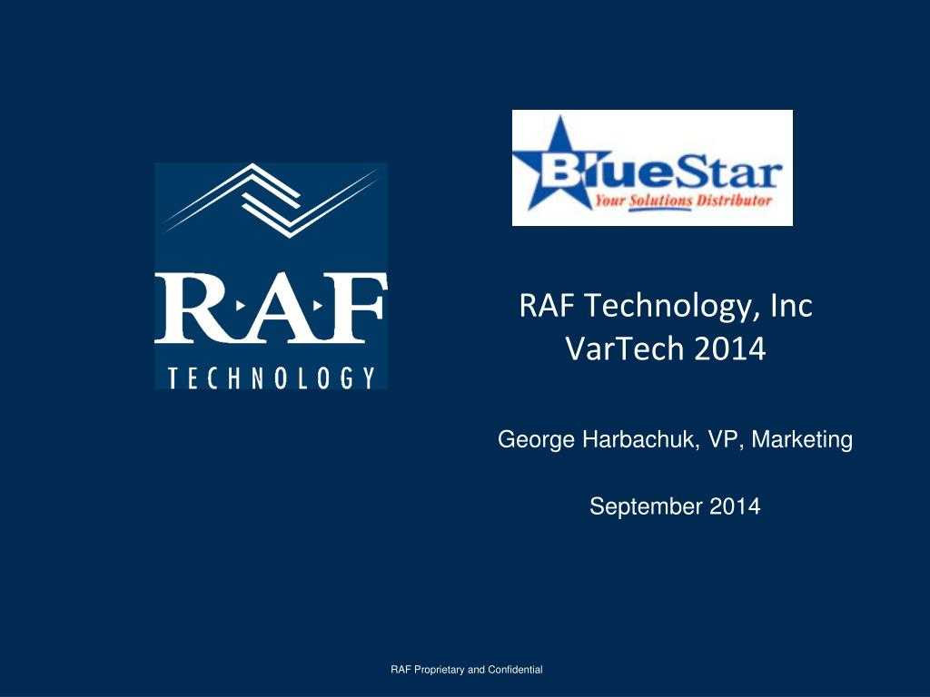 Ppt – Raf Technology, Inc Vartech 2014 Powerpoint For Raf Powerpoint Template
