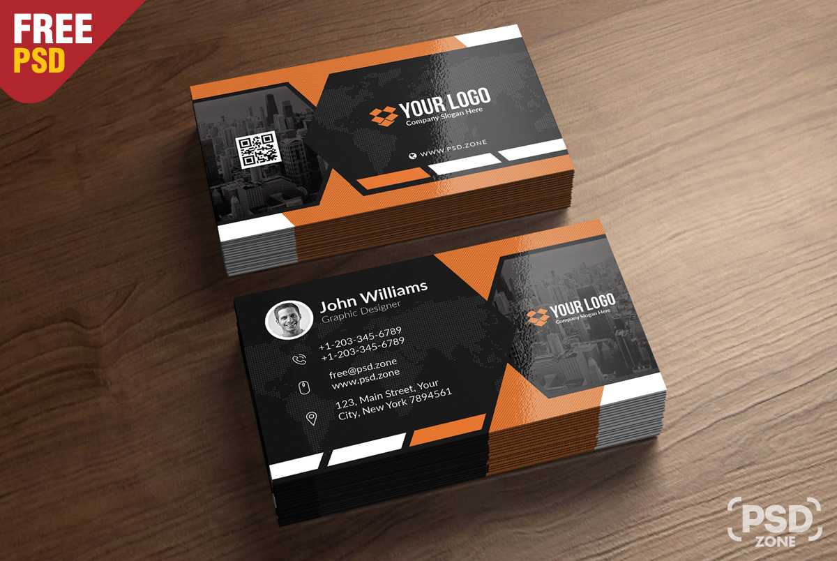Premium Business Card Templates Free Psd – Psd Zone Pertaining To Template Name Card Psd