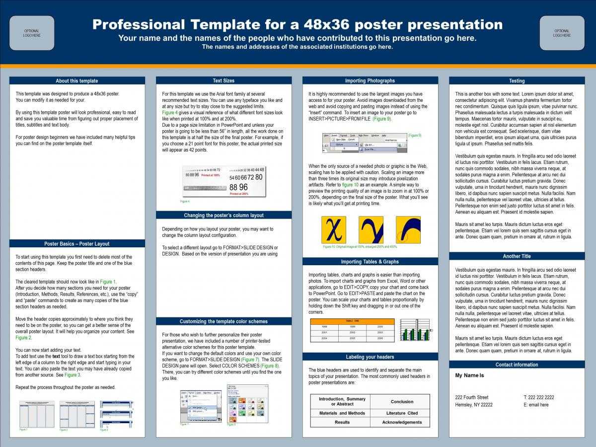 Presentation Poster Template – Zohre.horizonconsulting.co Pertaining To Powerpoint Academic Poster Template
