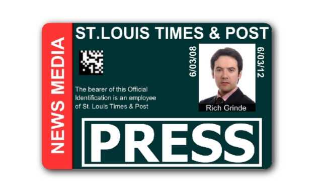 Press Id Card Template Psd regarding Media Id Card Templates