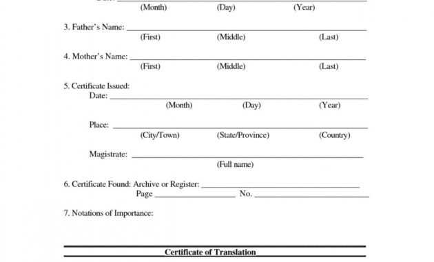 Printable 012 Template Ideas Translate Marriage Certificate pertaining to Marriage Certificate Translation From Spanish To English Template