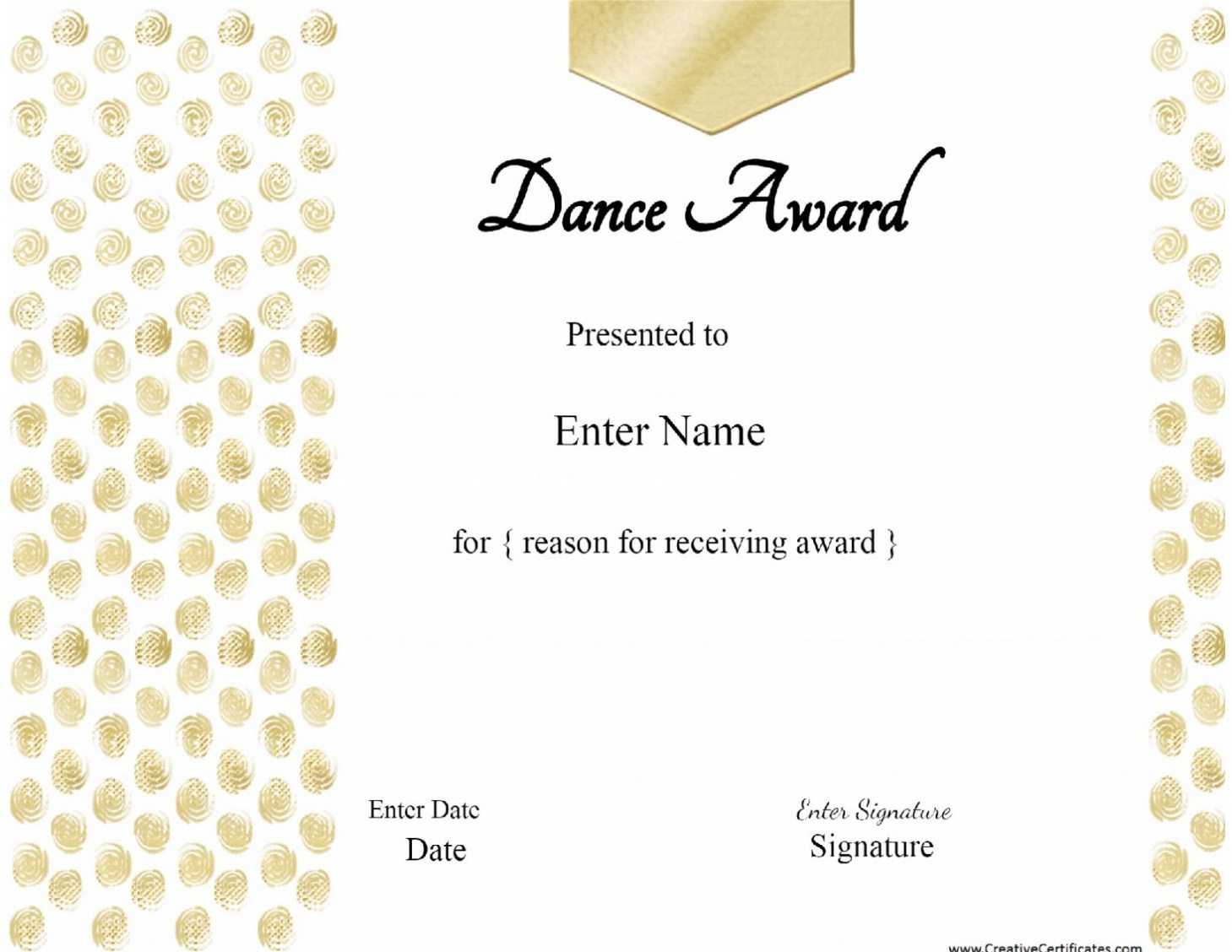 Printable 28 Images Of Dance Gift Certificate Template Bfegy With Dance Certificate Template