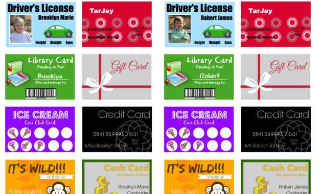 Printable (And Customizable) Play Credit Cards - The Crazy inside Credit Card Template For Kids