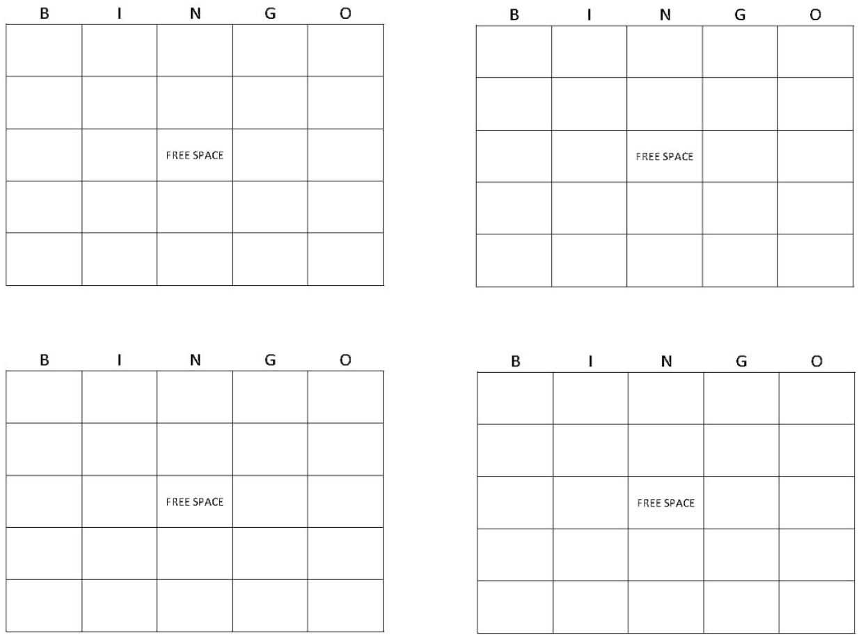 Printable Bingo Cards | Get Bingo Cards Here In Blank Bingo Card Template Microsoft Word