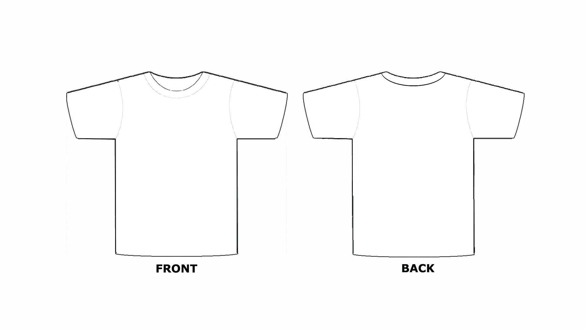 Printable Blank Tshirt Template - C Punkt For Printable Blank Tshirt Template