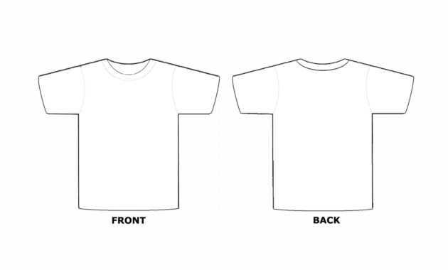 Printable Blank Tshirt Template - C-Punkt with Blank Tshirt Template Pdf