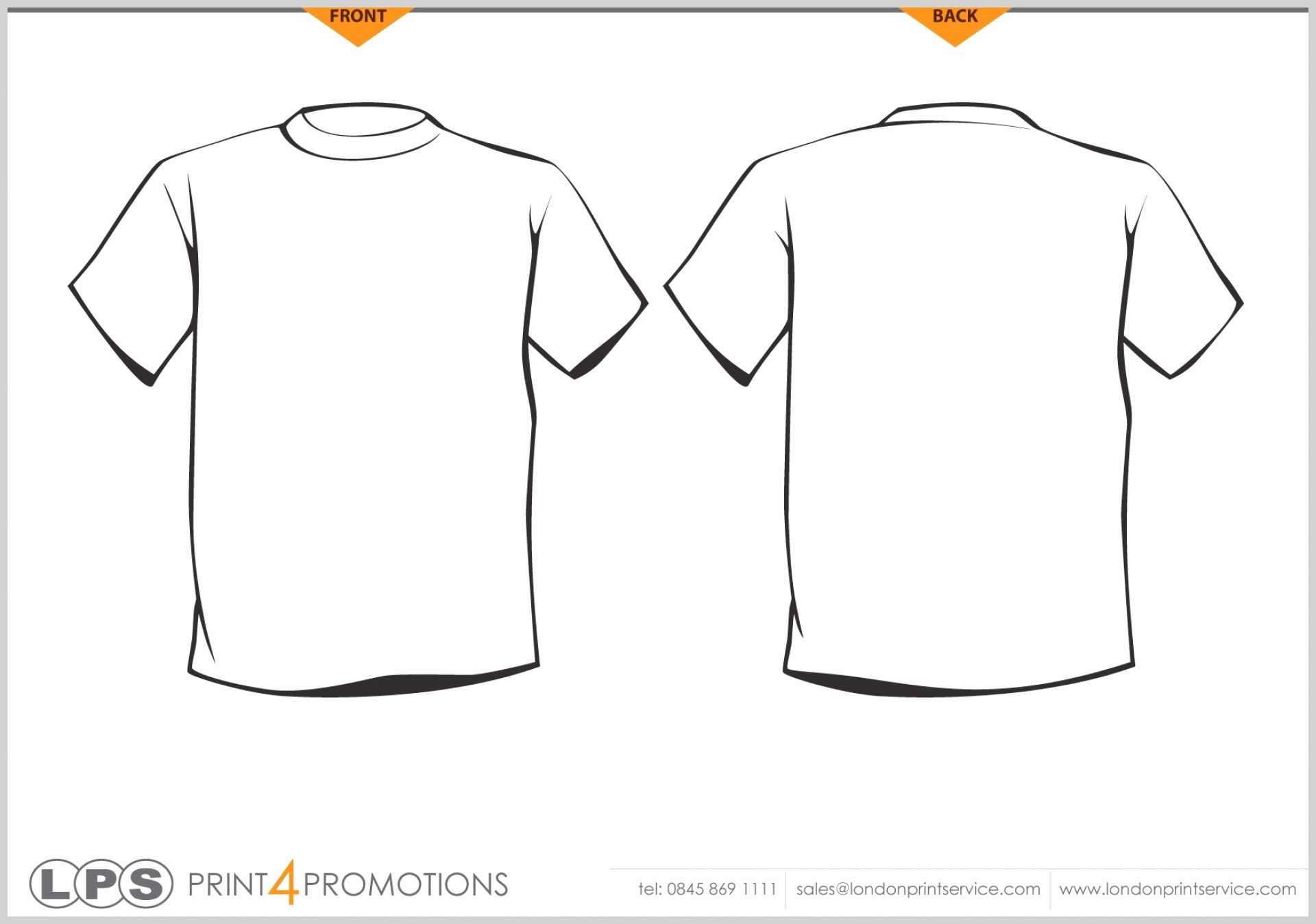 Printable Blank Tshirt Template – C Punkt With Regard To Blank Tshirt Template Pdf