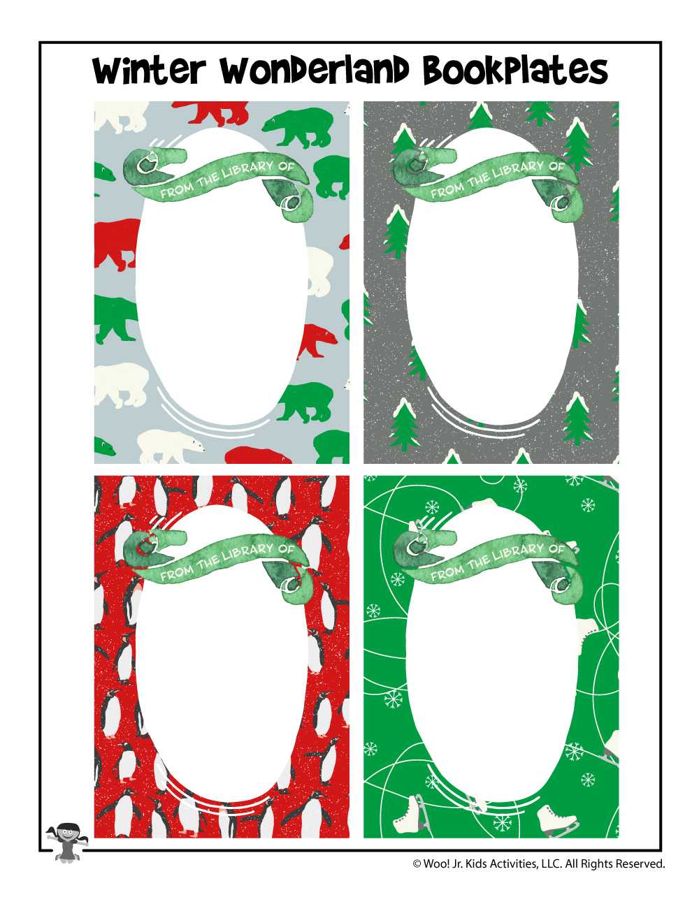 Printable Christmas Bookplates For Giving | Woo! Jr. Kids In Bookplate Templates For Word