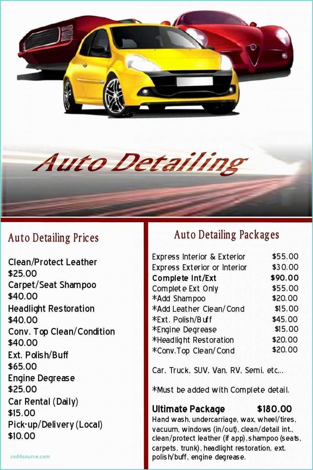 Printable Free Auto Detailing Gift Certificate Template For Automotive Gift Certificate Template