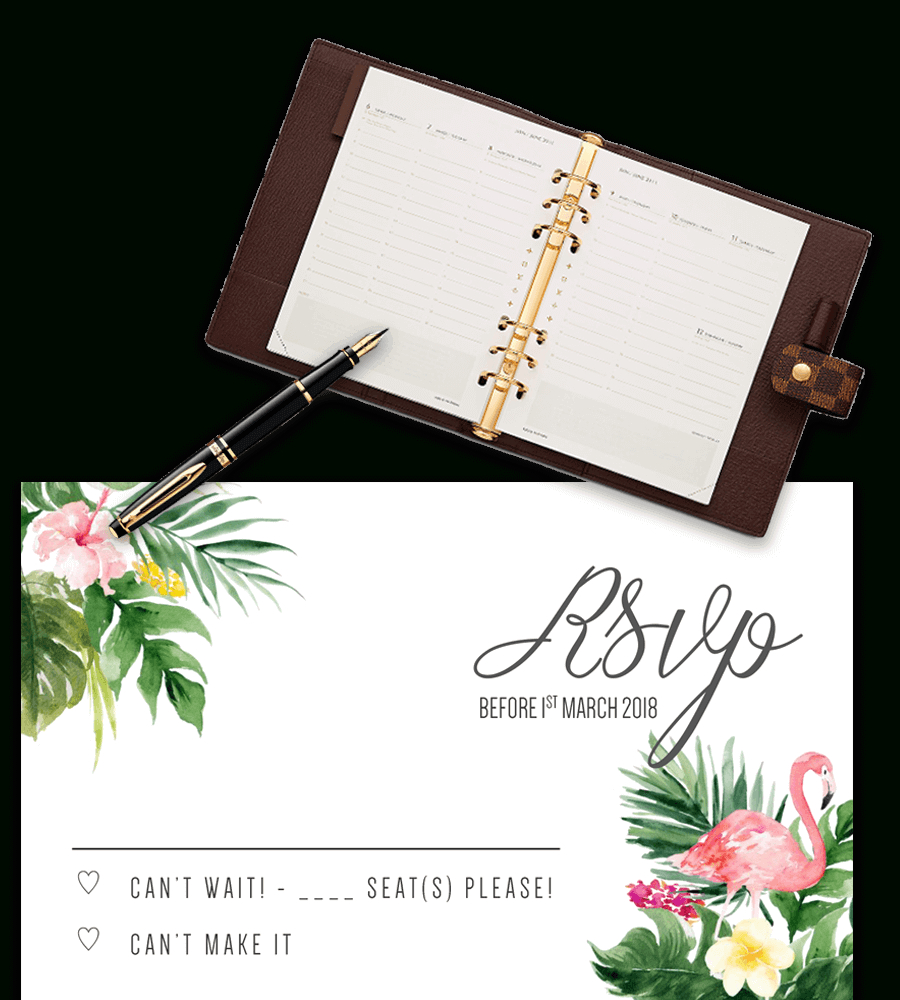 Printable Free Wedding Rsvp Template & Cards Microsoft Word Inside Acceptance Card Template