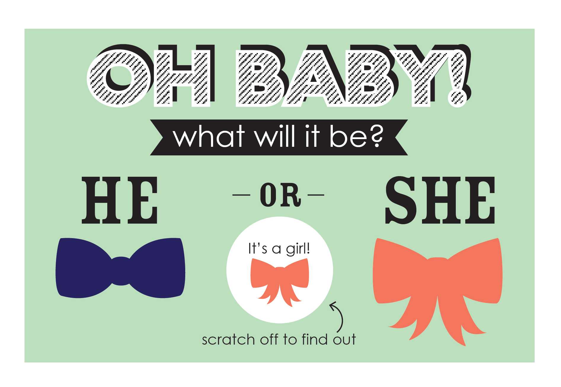 Printable Gender Reveal Cards | Parents Pertaining To Scratch Off Card Templates