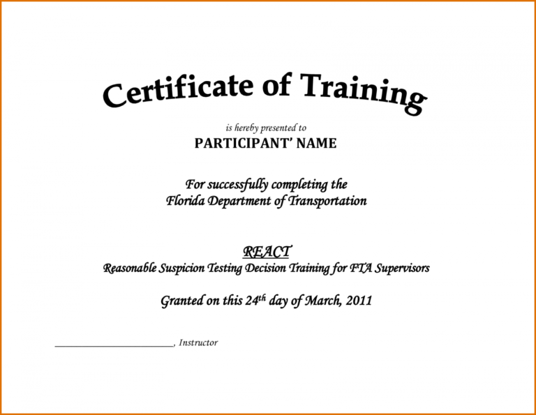 Certificate Of Achievement Army Template