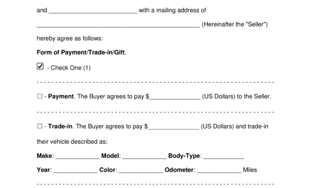 Printable Motor Vehicle Bill Of Sale - Zohre for Car Bill Of Sale Word Template