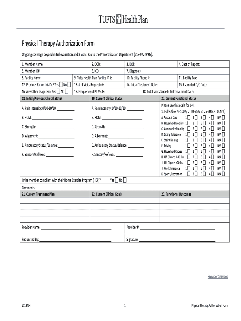 Printable Physical Therapy Evaluation Form Pdf – Fill Online With Blank Evaluation Form Template