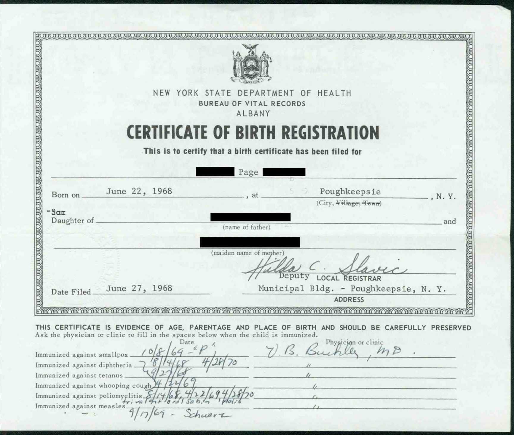 Printable Sensational Official Birth Certificate Template Inside Official Birth Certificate Template
