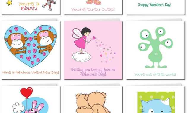 Printable Valentine Cards For Kids with Valentine Card Template For Kids