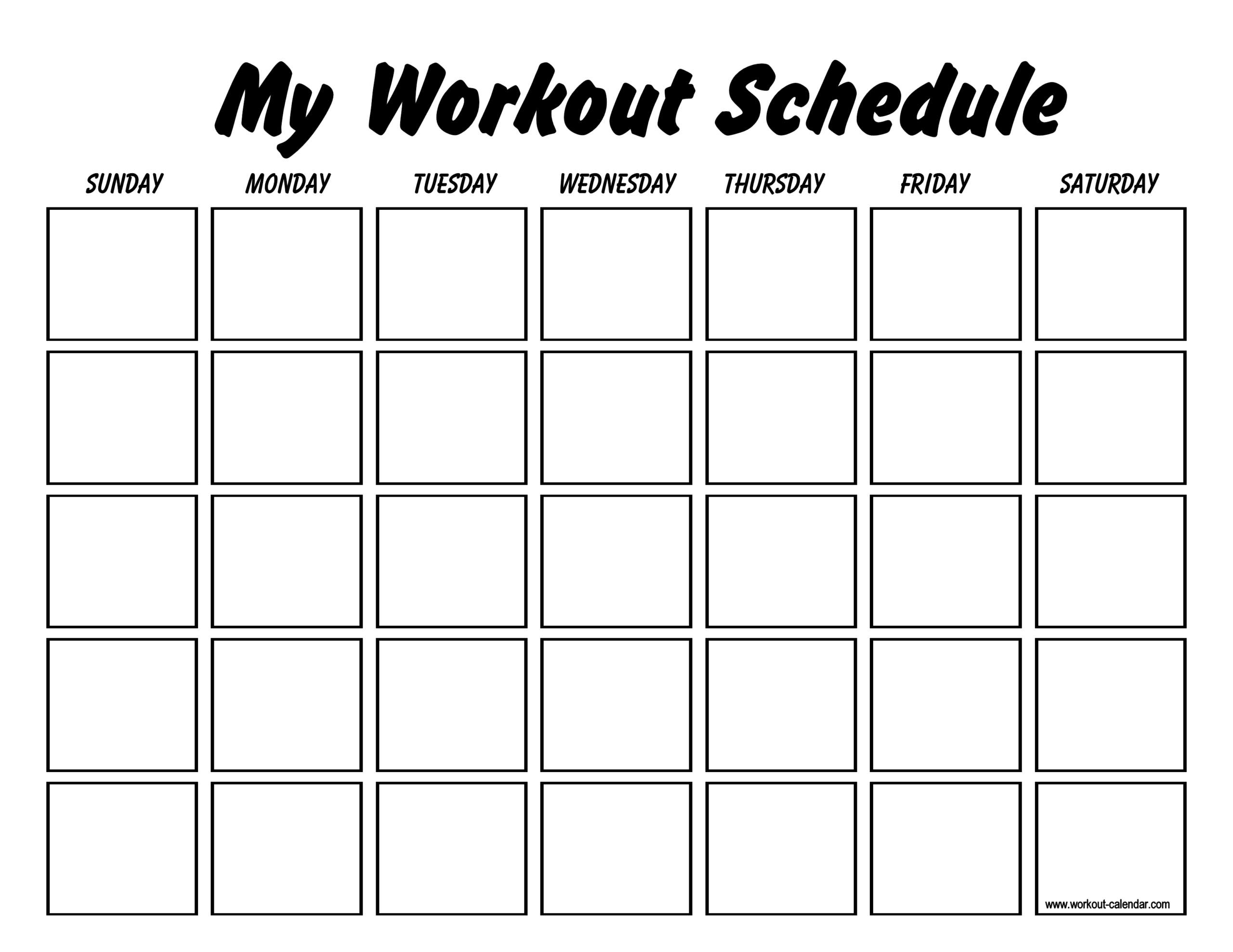 Printable Workout Log Sheets | Templates At Regarding Blank Workout Schedule Template