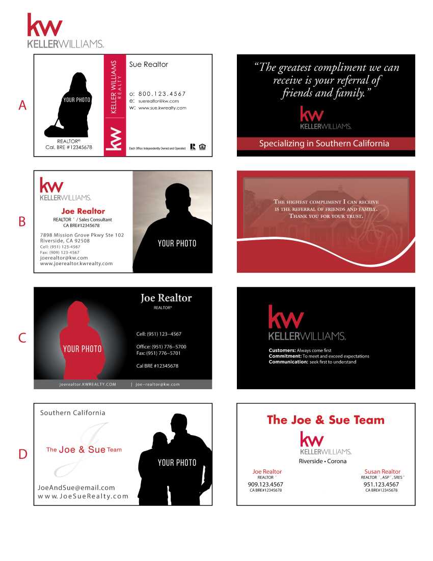 Printing Connection · Keller Williams Business Cards Pertaining To Keller Williams Business Card Templates