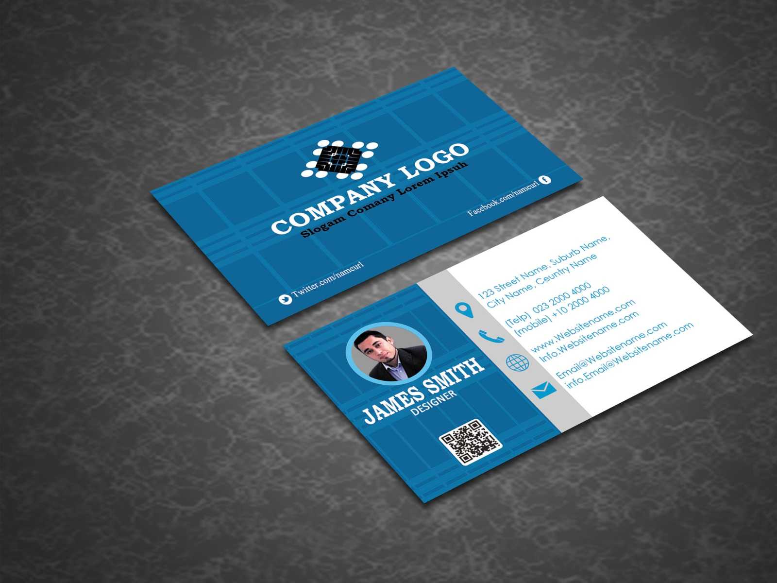 Profesional Business Cards Templatedesign Polsah On Dribbble Within Buisness Card Templates