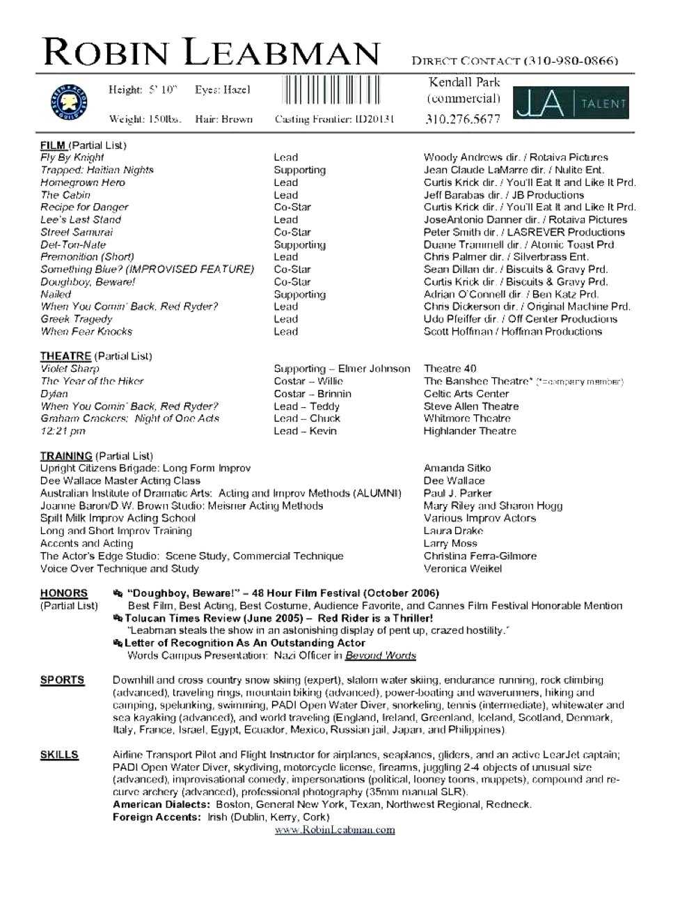 Professional Actors Resume – Zohre.horizonconsulting.co Regarding Theatrical Resume Template Word