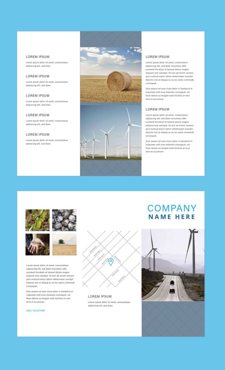 Adobe Illustrator Tri Fold Brochure Template