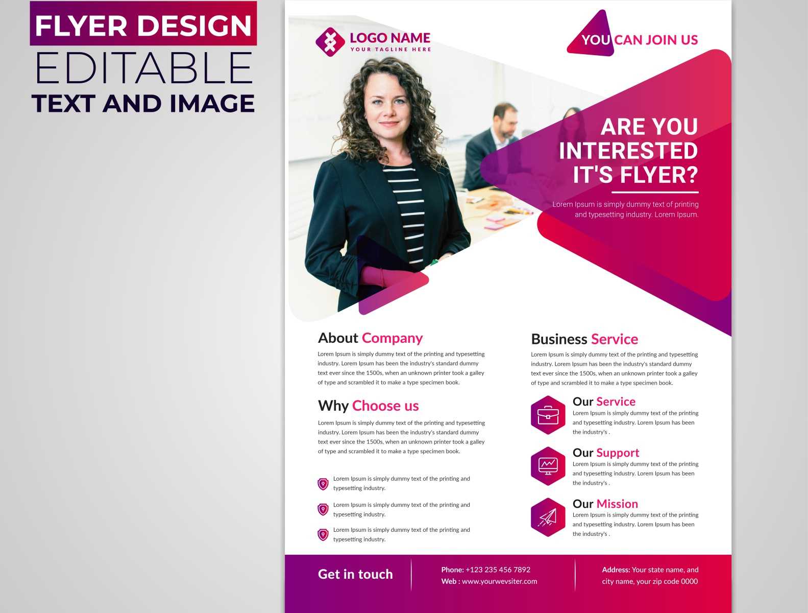 Professional Corporate Flyer Design Templates With Professional Brochure Design Templates