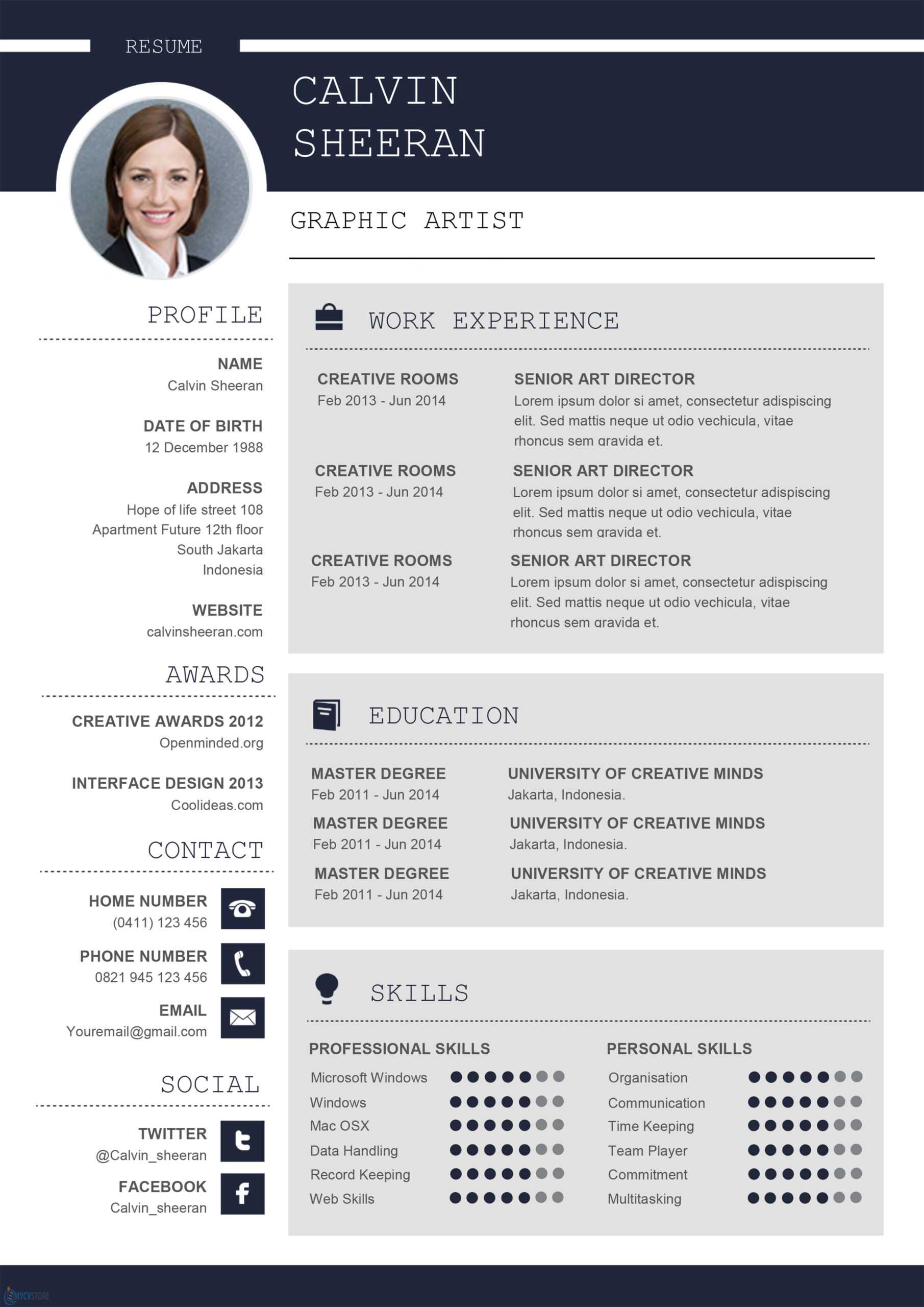 Professional Cv Ms Word Template Regarding How To Make A Cv Template On Microsoft Word