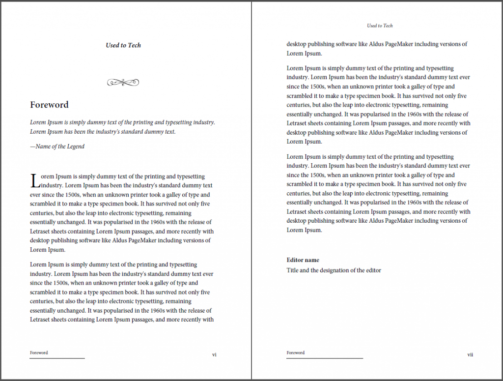 Professional Looking Book Template For Word, Free – Used To Tech Pertaining To 6X9 Book Template For Word