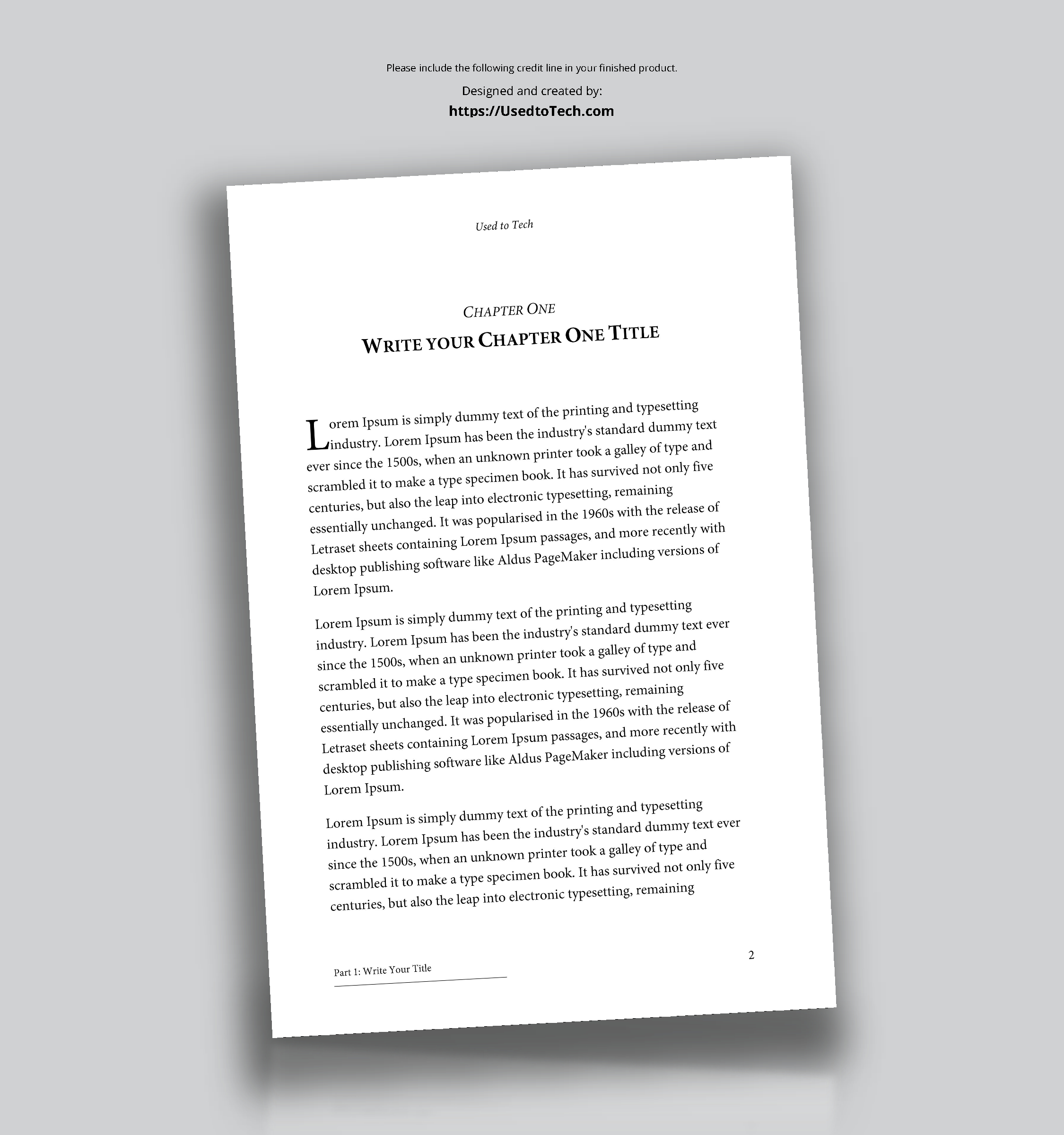 Professional Looking Book Template For Word, Free – Used To Tech With Regard To 6X9 Book Template For Word