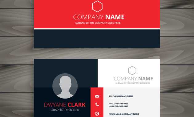 Professional Red Business Card Template within Professional Name Card Template