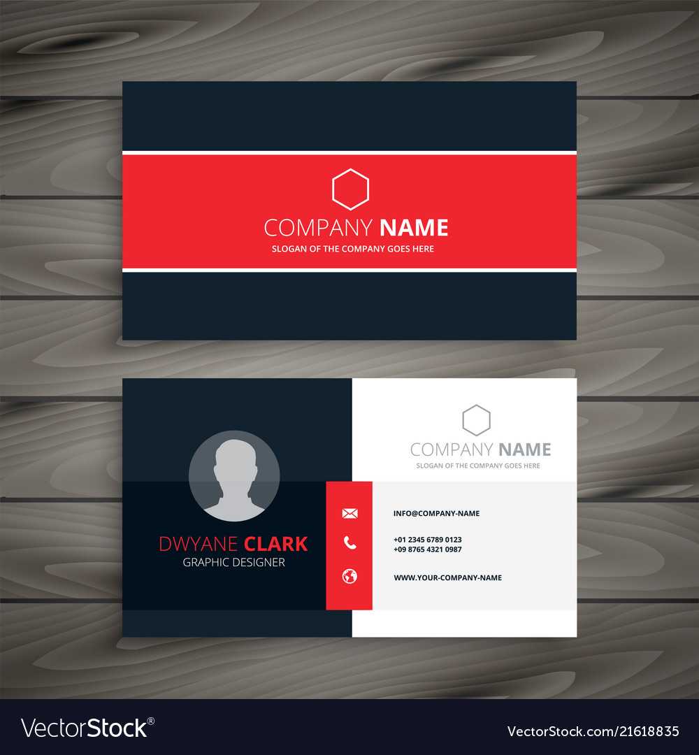 Professional Red Business Card Template Within Professional Name Card Template